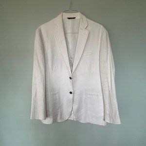 Mens white linen sport jacket